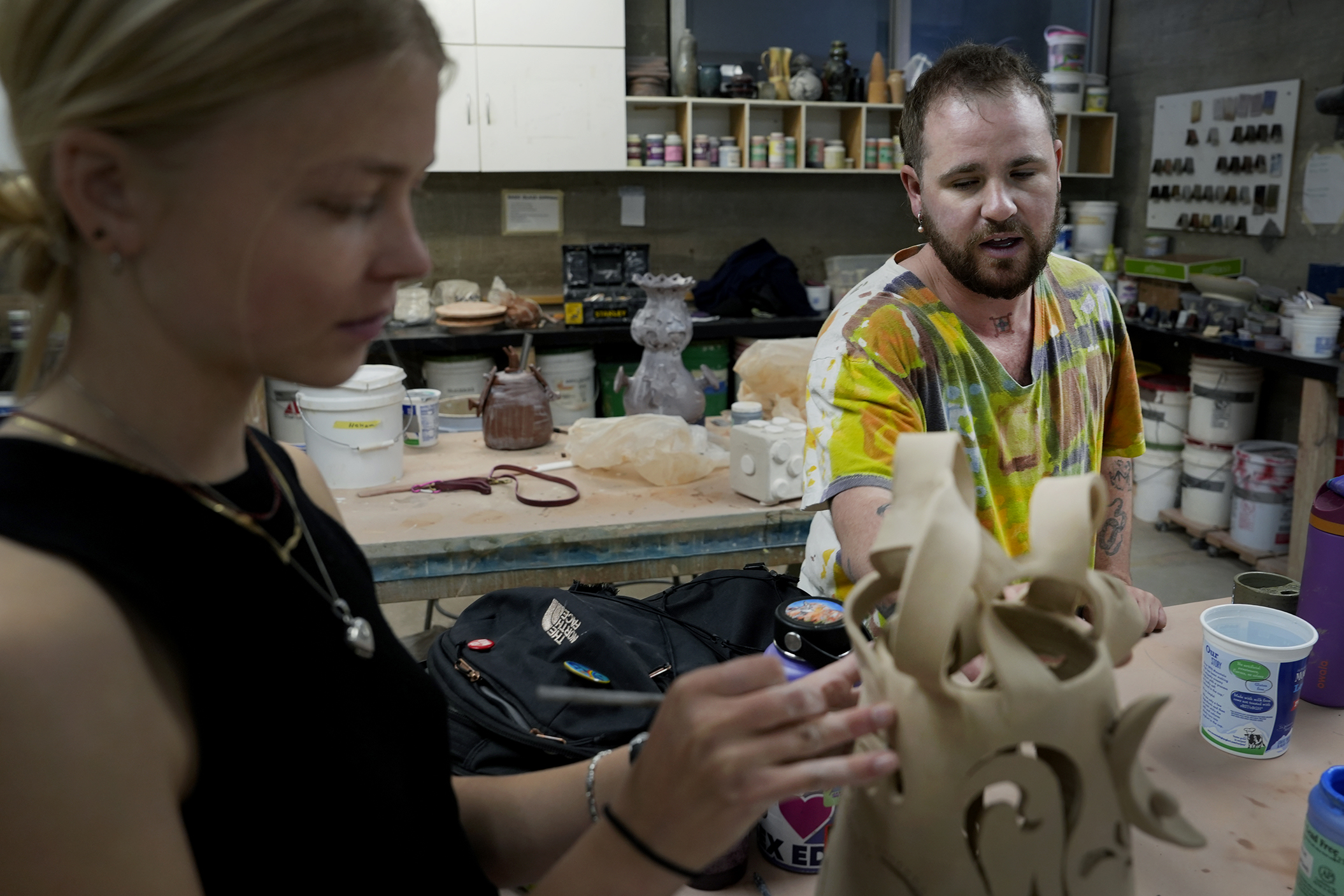 Luka Carter ’13 Returns to CC’s Art Studio